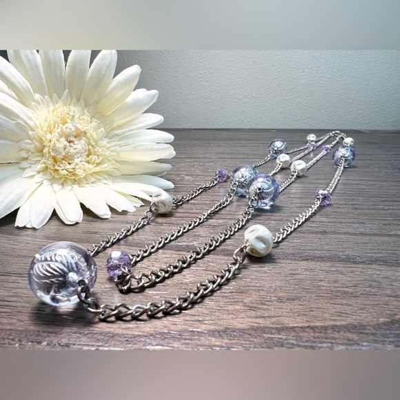 DOUBLE LAYER NECKLACE - Picture 1 of 6